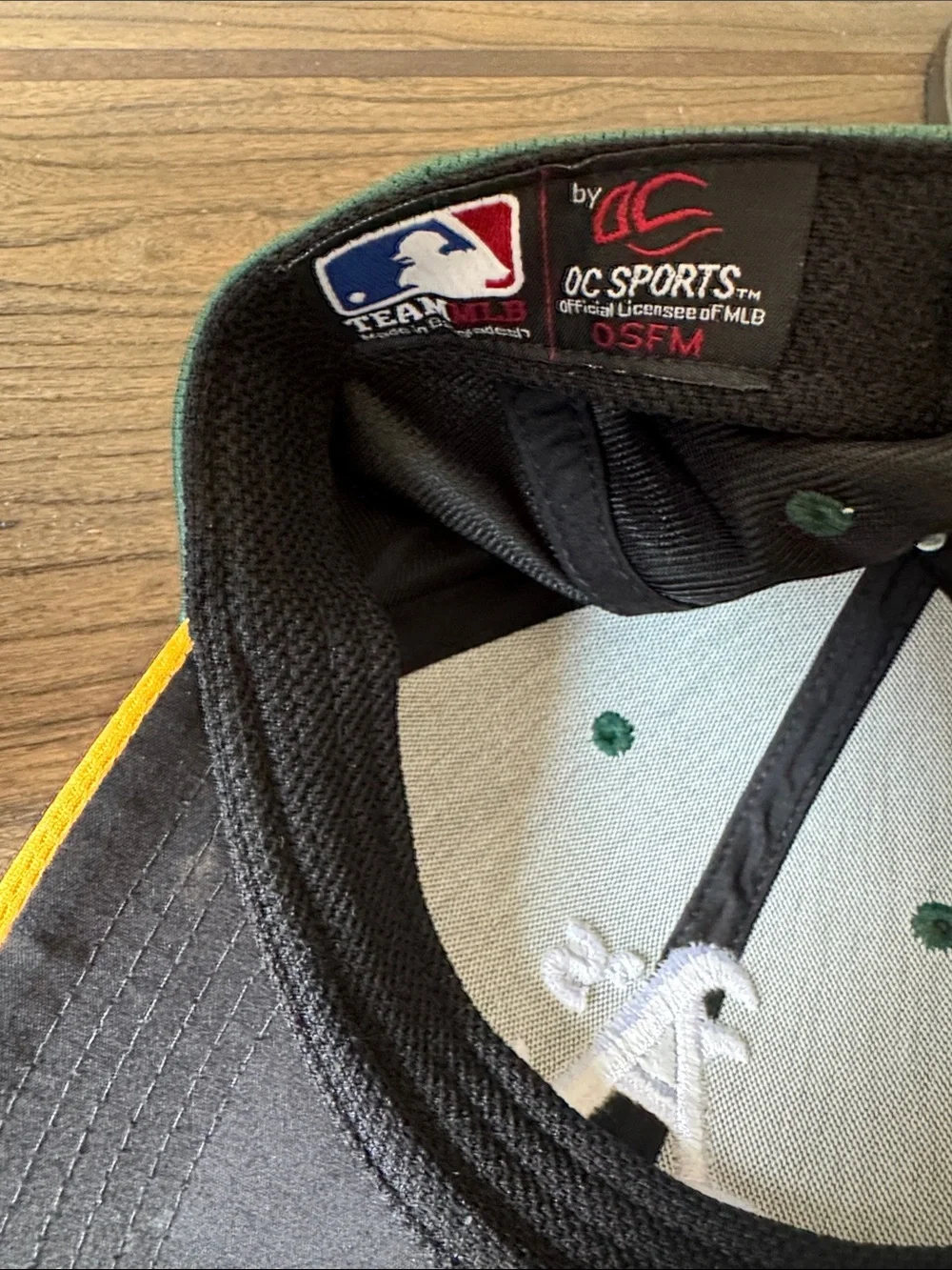 Oakland A's Green and Yellow Baseball Cap